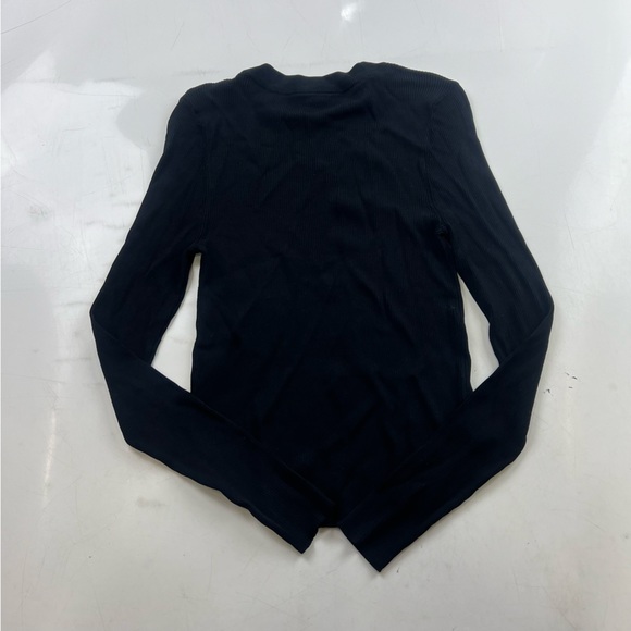 Miou Muse women’s  black long sleeve blouse S NWT L97-22 - Picture 3 of 7